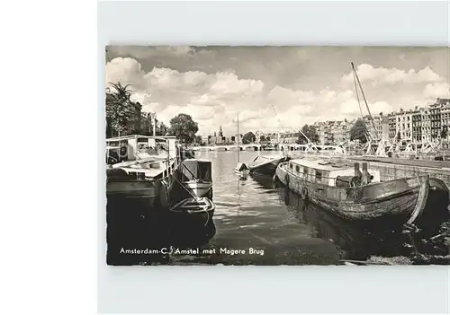 Amsterdam Niederlande Amstel Magere Brug  Kat. Amsterdam