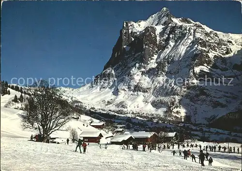 Grindelwald uebungsgelaende Skischule Wetterhorn  Kat. Grindelwald