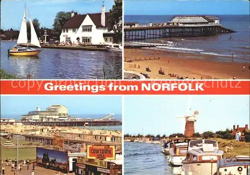 Norfolk Norwich Segelboot Hafen Muehle  / Norwich /