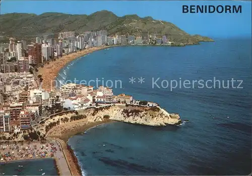 Benidorm Fliegeraufnahme Kat. Costa Blanca Spanien