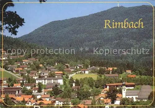 Rimbach Bayrischer Wald Rimberg mit Hoher Bogen Kat. Rimbach