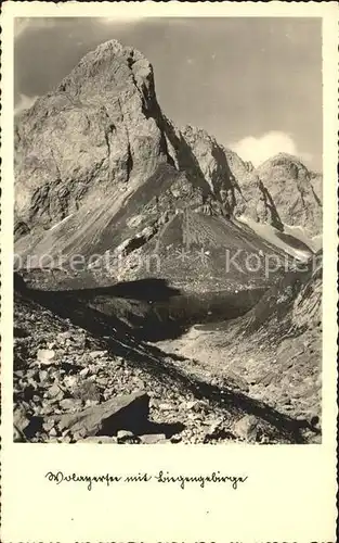 Wolayersee mit Biegengebirge Kat. Karnische Alpen