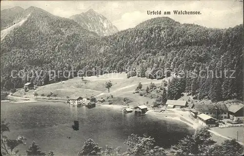 Urfeld Walchensee Panorama Kat. Kochel a.See