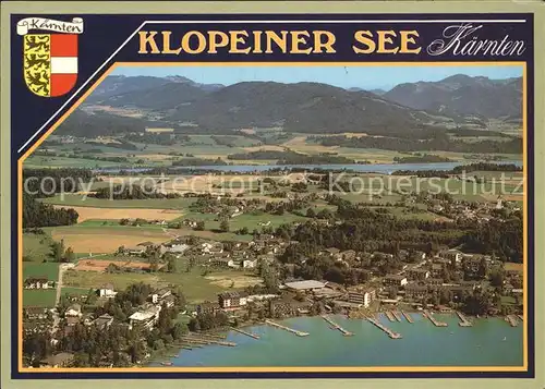 Seelach Klopeinersee Fliegeraufnahme Kat. St. Kanzian am Klopeiner See