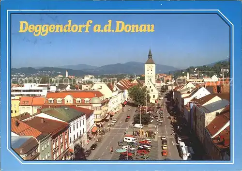 Deggendorf Donau Stadtblick Kirche Kat. Deggendorf