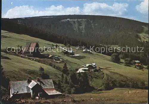 Lenzenberg Teilansicht mit Kranzbaude Kat. Tschechische Republik