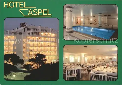 Salou Hotel Caspel Hallenbad Speisesaal Kat. Tarragona Costa Dorada