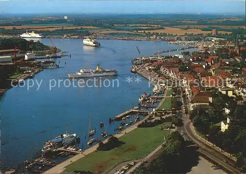 Travemuende Ostseebad Fliegeraufnahme Kat. Luebeck