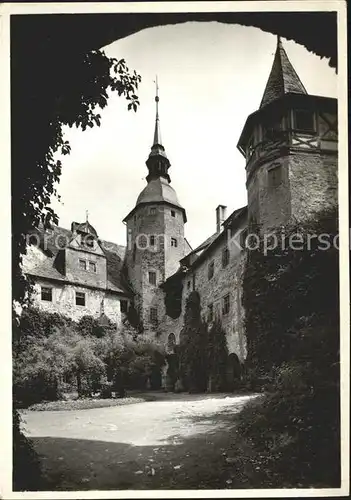 Burg Lauenstein Frankenwald Burghof Kat. Ludwigsstadt