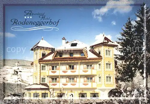 Rodeneck Italien Alpenland Hotel Rodeneggerhof Kat. Italien