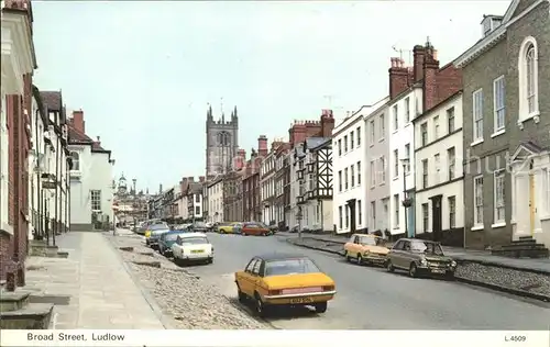 Ludlow Shropshire Broad Street Kat. South Shropshire