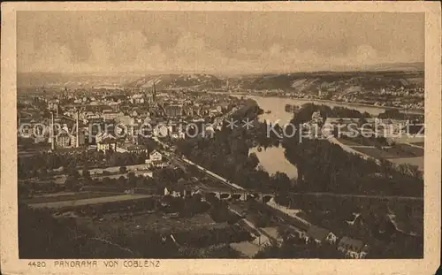 Coblenz Koblenz Panoram Kat. Koblenz Rhein