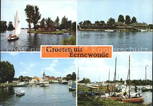 Eernewoude Hafen Segelboot Kat. Friesland
