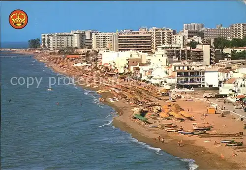 La Carihuela Sonnenkueste Strand Fliegeraufnahme