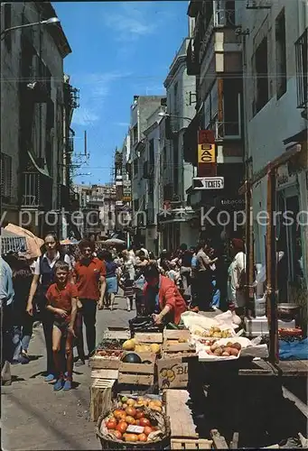 Palamos Detalle tipico typisches Strassenbild Kat. Palamos Costa Brava