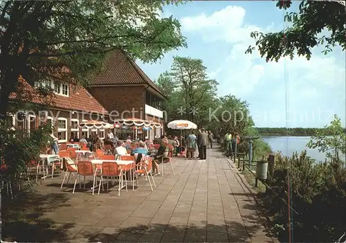 Thuele Friesoythe Hotel Seeblick Restaurant Terrasse Thuelsfelder Talsperre Kat. Friesoythe