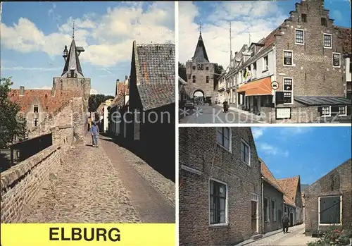 Elburg Teilansichten Tor Kat. Niederlande