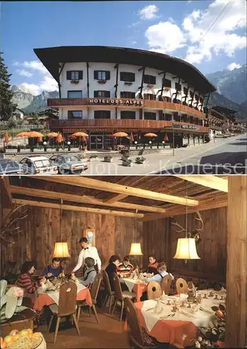 Wolkenstein Groeden Hotel des Alpes Restaurant Kat. Selva Val Gardena Tirol