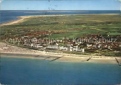 Borkum Nordseebad Fliegeraufnahme Kat. Borkum