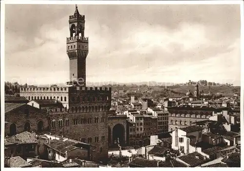 Firenze Toscana Palazzo Vecchio visto dalla Cattedrale Kat. Firenze