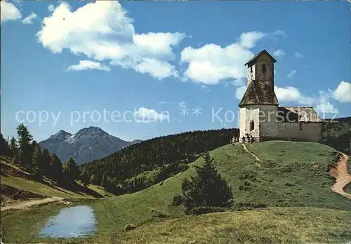 Vigiljoch Sankt Vigil Kirchlein Kat. Lana Meran