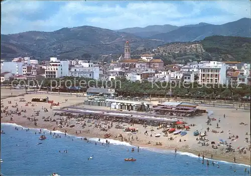 Calella Fliegeraufnahme Strand Kat. Barcelona