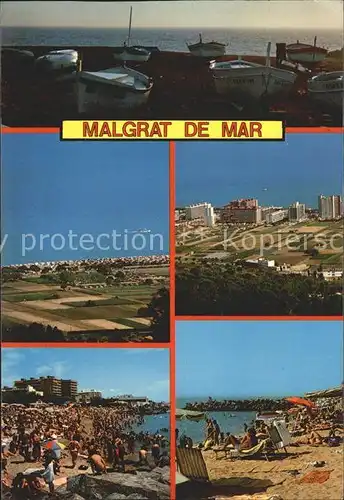 Malgrat de Mar Fliegeraufnahmen Hafen Strand Kat. Malgrat de Mar