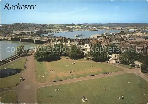 Rochester UK Fliegeraufnahme Rochester Castle Kat. United Kingdom