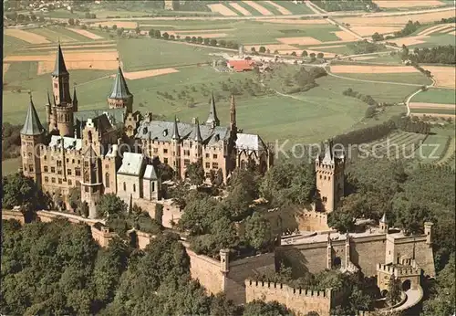 Hohenzollern Fliegeraufnahme Burg Kat. Hechingen