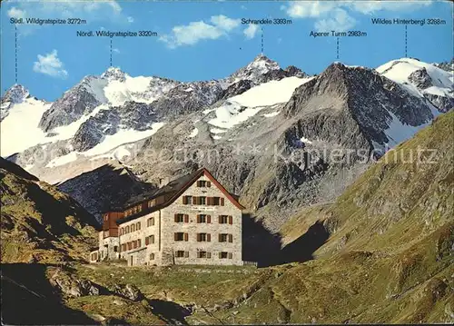 Stubaier Alpen Franz  Senn  Huette Kat. Neustift im Stubaital