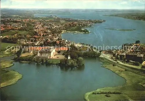 Schleswig Schlei Fliegeraufnahme Kat. Erfde