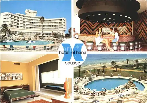 Sousse Hotel El Hana Bar Zimmer Swimmingpool Kat. Tunesien
