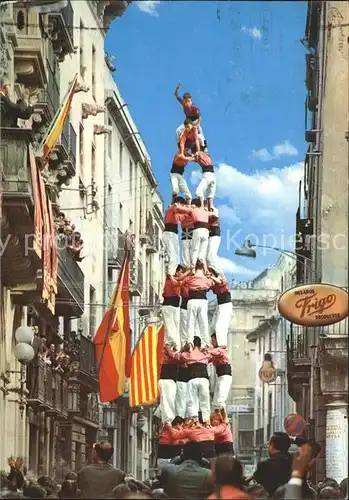 Tarragona Human tower Kat. Costa Dorada Spanien