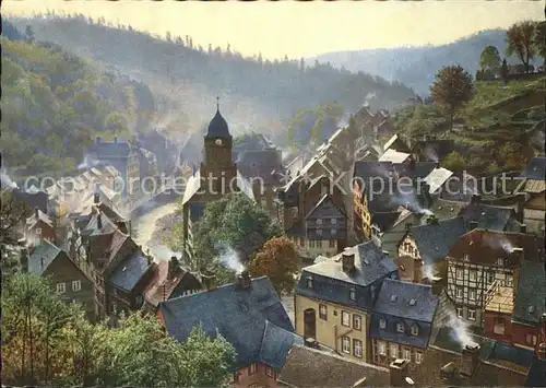 Monschau Montjoie Ortsansicht Kat. Monschau