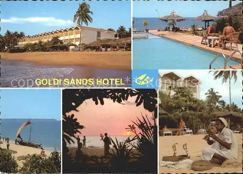 Sri Lanka Goldi Sands Hotel Swimmingpool Strandpartie Schlangenbeschwoerer Kat. Sri Lanka