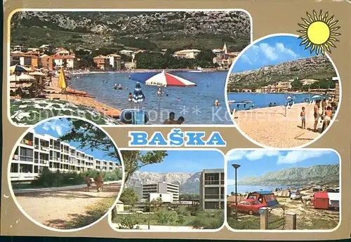 Baska Otok Krk Strandpartien Promenade Zeltplatz / Kroatien /Hrvatska