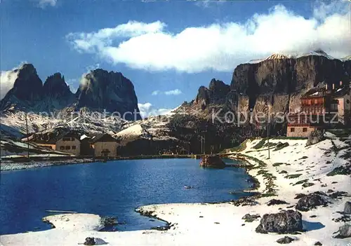 Dolomiti di Fassa Il Sassolungo Gruppe Sella Hotel Pordoi