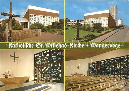 Wangerooge Nordseebad St. Willehad Kirche Kat. Wangerooge