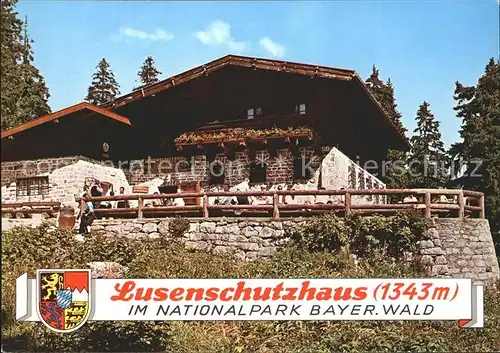 Lusenschutzhaus im Nationalpark Bayerischer Wald Kat. Neuschoenau