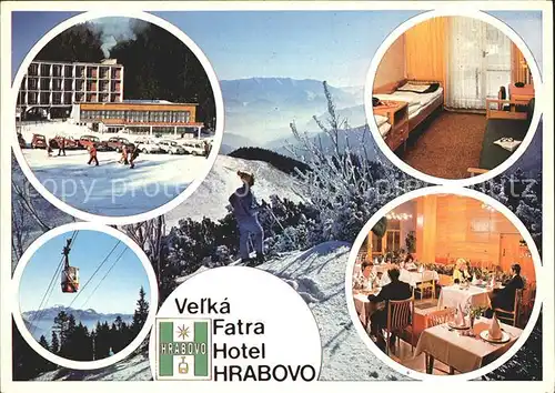 Velka Fatra Hotel Hrabovo Luftseilbahn Jedalen Kat. Slowakische Republik