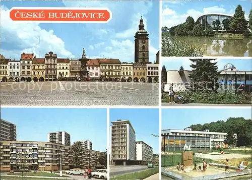 Budejovice Zizkovo namesti Plavecky stadion Kat. Tschechische Republik