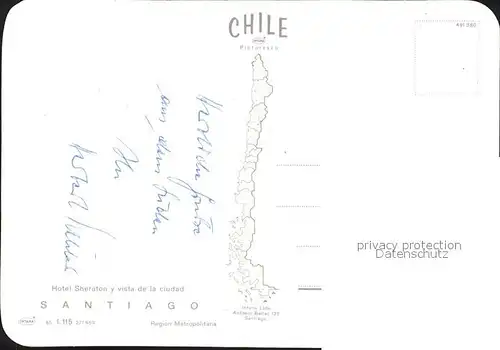 Santiago de Chile Hotel Sheraton  Kat. Chile