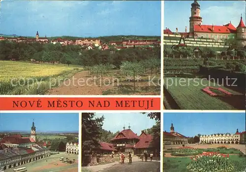 Nove Mesto nad Metuji Celkovy pohled Zamek Namesti Chata Peklo Kat. Neustadt an der Mettau