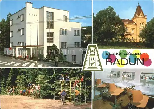 Luhacovice Detska lecebna Radun Kinderkrankenhaus Kinderspielplatz Kat. Tschechische Republik