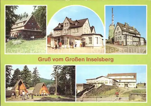 Grosser Inselsberg Haus am Reitstein Ferienheim HO Gaststaette Stadt Gotha Jugendherberge Wanderhuetten Berggasthof Kat. Brotterode