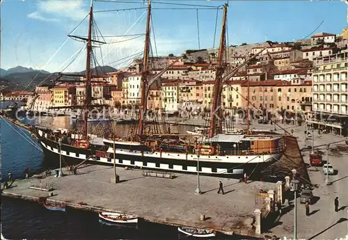 Portoferraio Toscana Schulschiff Palinuro Segelschiff Kat. 