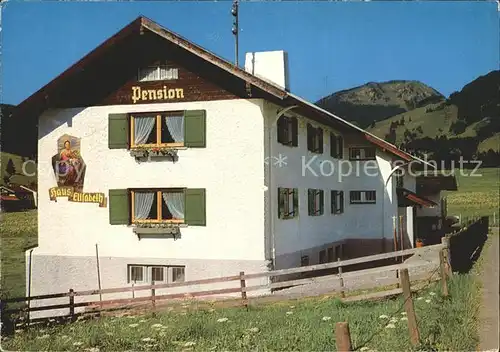 Berg Fischen Allgaeu Pension Erholungsheim Haus Elisabeth Wannenkopf Bolsterlanger Horn Allgaeuer Alpen