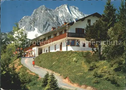 St Anton Kranzberg gegen Wettersteinspitze Kat. Garmisch Partenkirchen