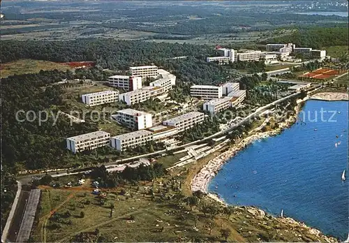 Porec Plava Laguna Hotel Lotos Hotel Albatros Fliegeraufnahme Kat. Kroatien