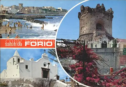 Forio d Ischia Strand Turm Kat. 